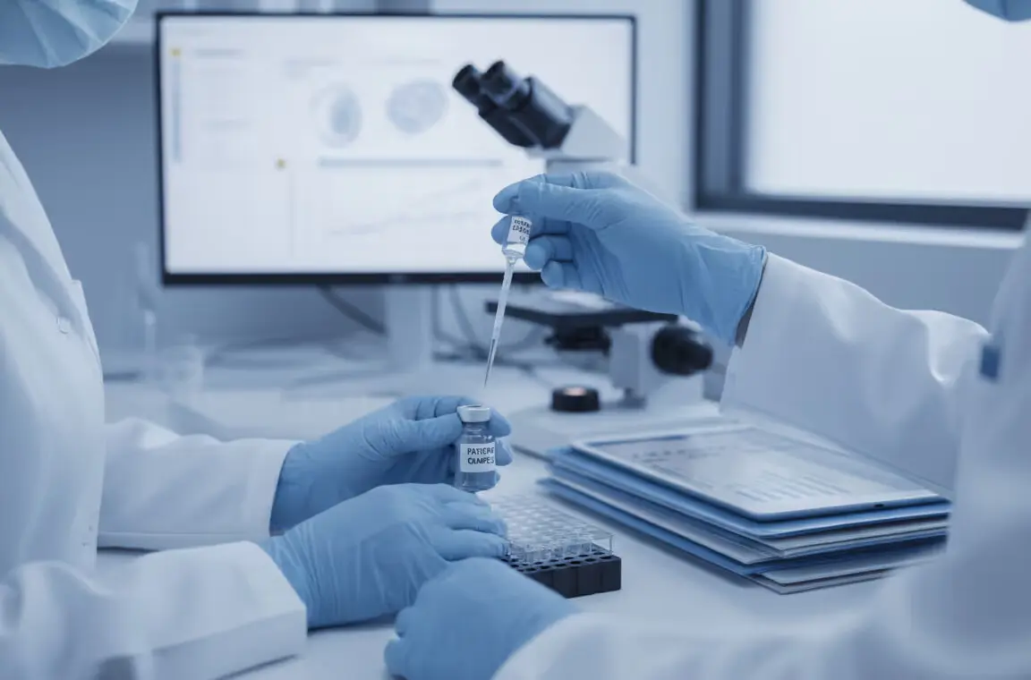 Laboratory scientist preparing samples for proteomic analysis