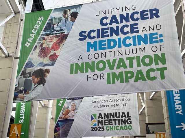 AACR 2025 Annual Meeting sign